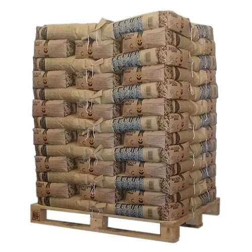 Belgische Holzpellets Dachs-Pellets – Palette 975kg (65 Säcke)