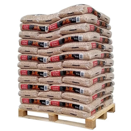 Exzellente Pellets Premium-Holzpellets – Palette 975 kg (65 Säcke)