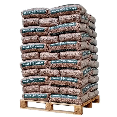 Französische Valboval Premium Holzpellets – Palette 975 kg (65 Säcke)