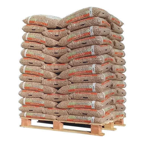 Holzpellets aus Auvergne Moulin Bois Energie – Palette 975 kg (65 Säcke)