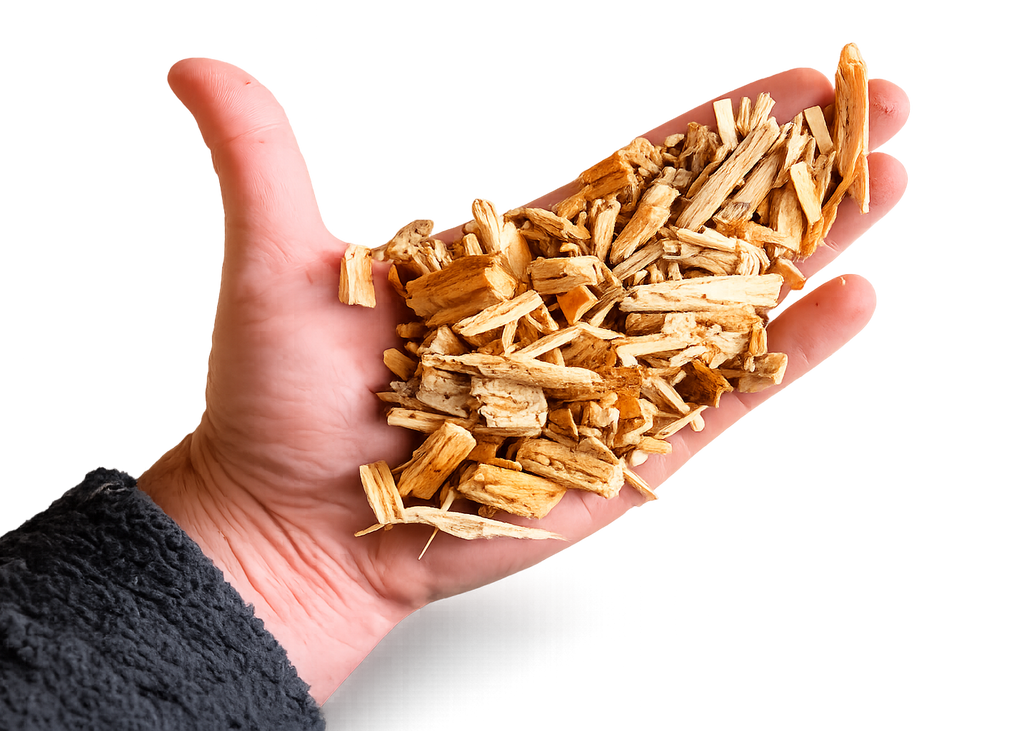 Lose Holzsplitter