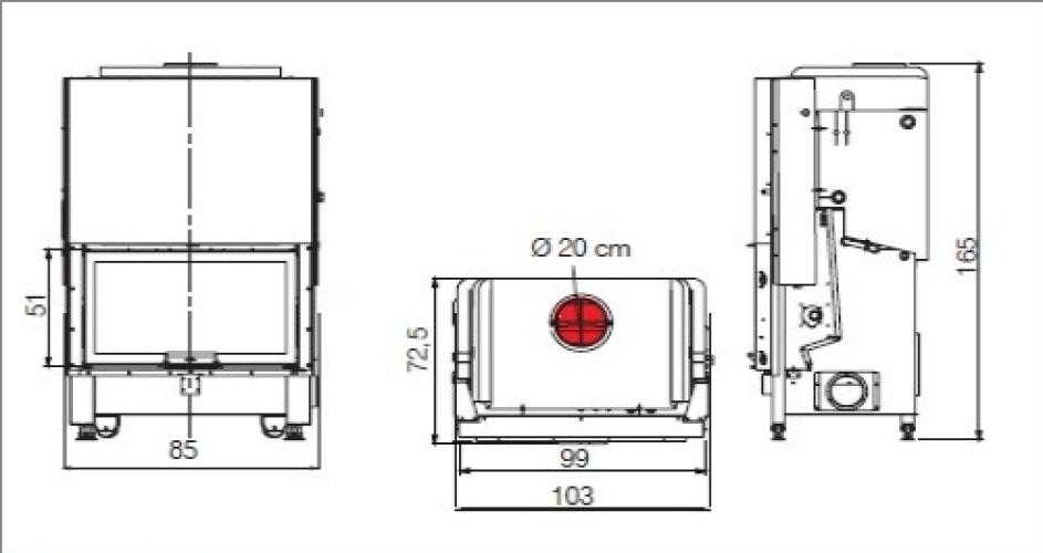 THERMO KAMINOFEN EDILKAMIN WIDRO 85